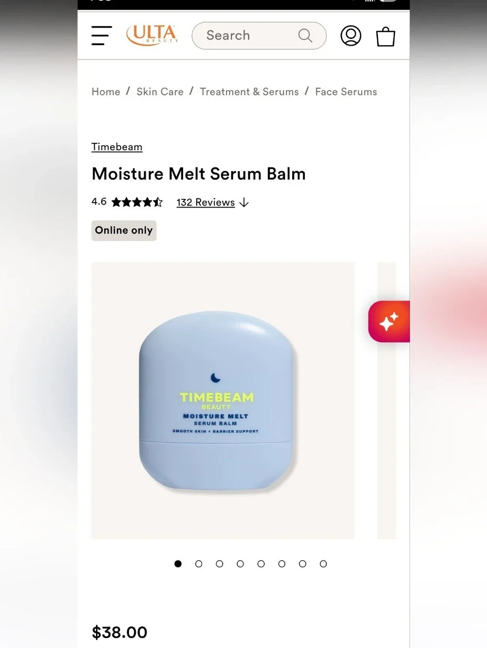 NIB Timebeam Beauty Moisture Melt Serum Balm SMOOTH SKIN $38 ULTA